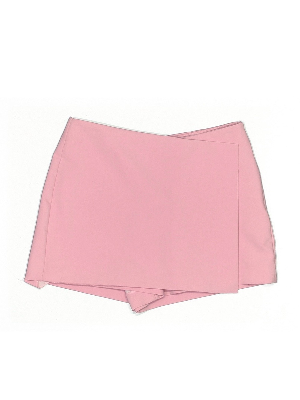 Zara Pink Mini Skort with Overlap Detail
